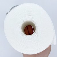 Disposable wipe roll spunlace nonwoven 100% viscose with pearl dot